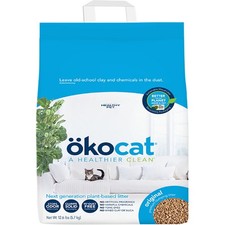 okocat Original Premium Clumping Natural Wood Cat Litter, Dust Free, Unscented