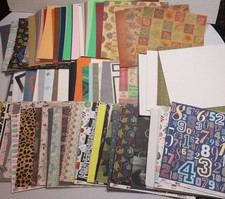 12x12 Scrapbook Paper Cardstock Patterns Prints Journal Junkies Art Crafts 10lbs
