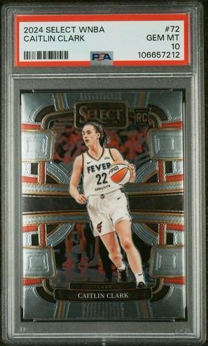 2024 Panini Select WNBA Caitlin Clark #72 Rookie PSA Gem 10 RC Indiana Fever - Picture 1 of 2