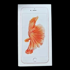 VTG Apple iPhone 6S Plus White EMPTY Box Only Retail Packaging Logo 2 Stickers