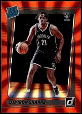 2021-22 Donruss #215 Day'Ron Sharpe Holo Orange Laser Rated Rookie E1