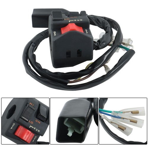 SWITCH KILL/LIGHT/HI/LOW/ON/OFF Black For Honda ATC 350X 1986 - Picture 7 of 12