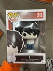 Funko Pop! Animation Death Note L #218 Shonen Jump Vinyl Figure  Damaged
