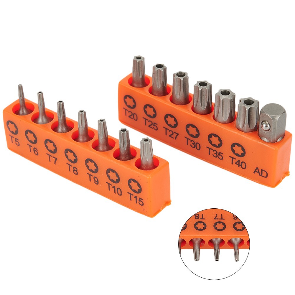 1/4 Inch Hex Shank Socket Wrench Adapter Set 14pcs Grey 6.35mm