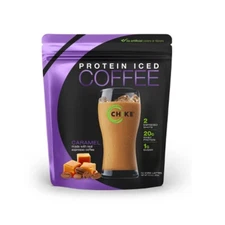 Chike Protein Iced Coffee Powder - Caramel - Whey Protein Isolate - 14.3oz