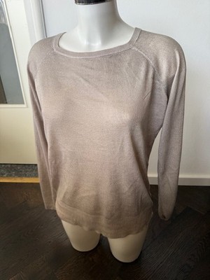 Orsay Pullover beige  glänzend Gold    Gr. 38  Damen