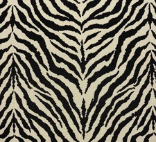 CLARENCE HOUSE BOUCLE ZEBRE NOIR ZEBRA EPINGLE VELVET FABRIC BY 1/2 YARD 51"W