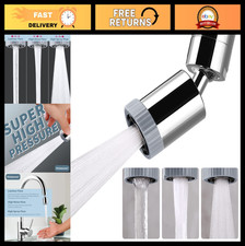 3-Function Swivel Faucet Aerator Nozzle, 360 Kitchen Sink Attachment, Chrome