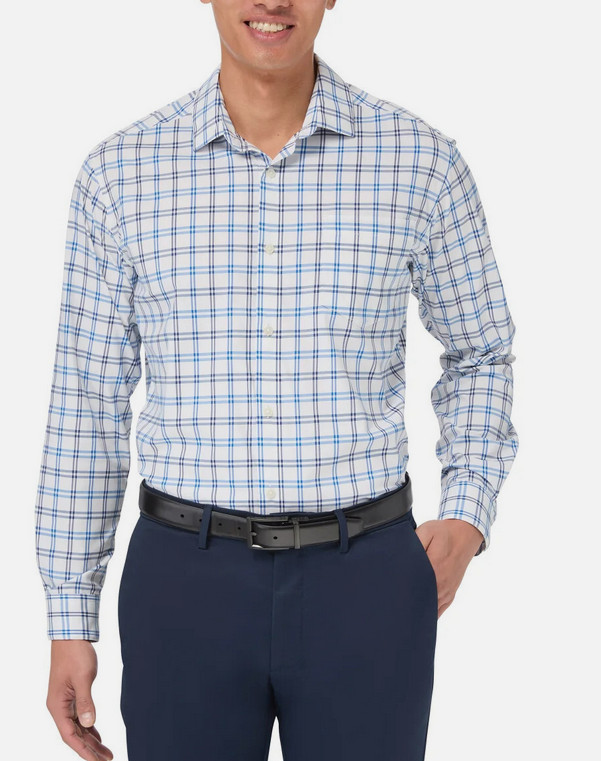 Kirkland Signature Men s Performance Sport Shirt WhiteBlue XXL 18-185 3435 3890₽