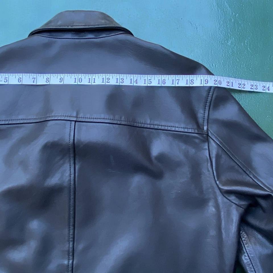 Vintage Chevignon Leather Biker Jacket Men’s XL Bomber James Dean Indie Sleaze - Image 4 of 4