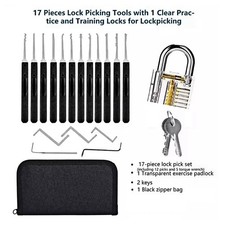 18pcs Key Repair Tools Kit and Broken Key Removal Professional Training Tool