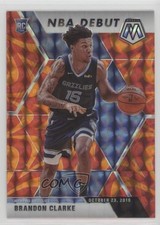 2019 Panini Mosaic NBA Debut Reactive Orange Prizm Brandon Clarke Rookie RC 1j4c