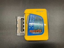 Sony Walkman WM-FS191 Sports Yellow Radio Cassette Player FM/AM TESTED WORKS