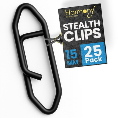 #ad #ad Harmony Fishing Stealth Clips 25 Pack Black Stainless Quick Snaps For Lures $10.49