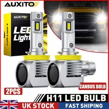 AUXITO H11 LED Headlight Kit Low Beam Bulbs Super Bright 6000K White 20000LM