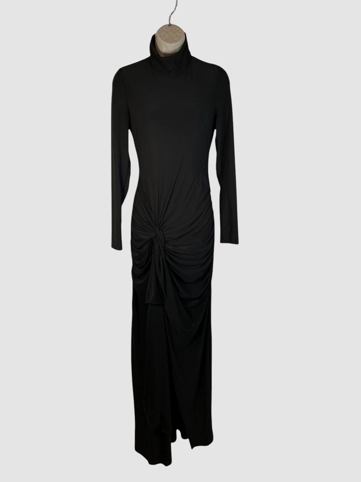 Jewel Badgley Mischka Women's Black Long Sleeve Gown Dress Size 2
