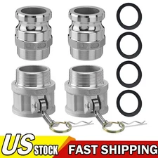 2'' Camlock Fittings Type B & Type F Cam and Groove Hose Fittings W/ 4PCS Gasket