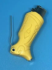 Toker Poker Lighter Sleeve Smoking Tool  CLIPPER STYLE  ~ Yellow  ~