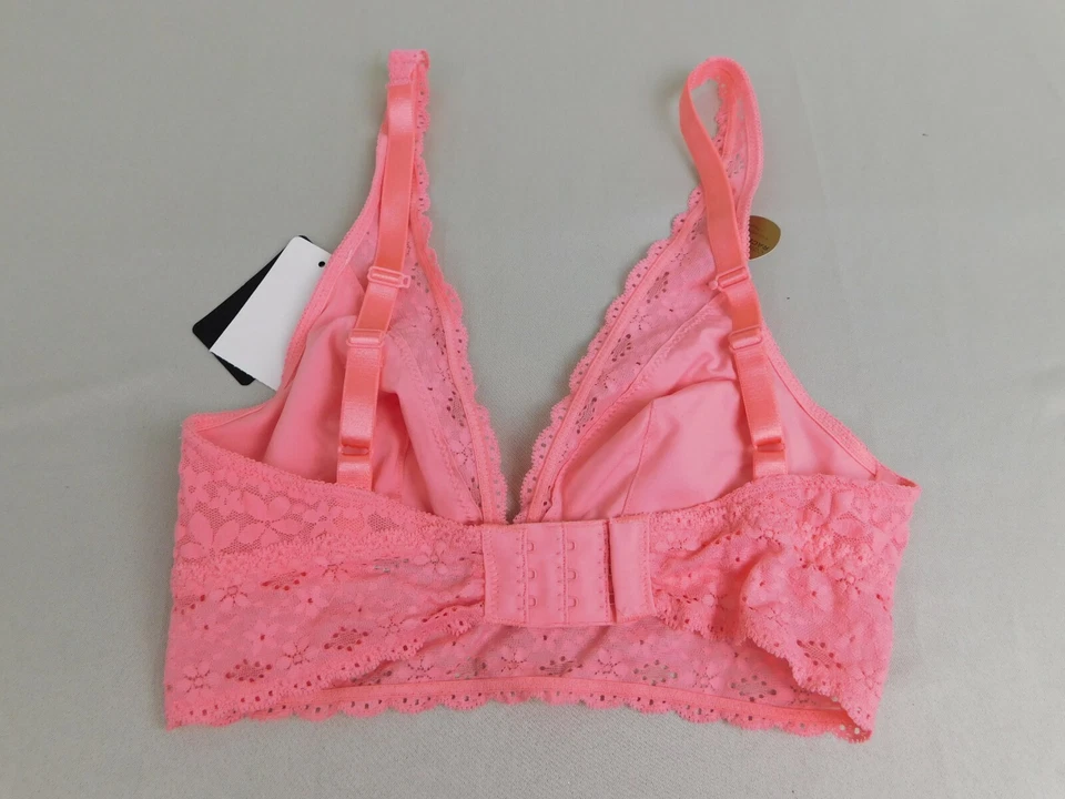 Wacoal Halo 811205 Soft Cup Wire-Free Lace Plunge Bra - 30, Conch Shell #5863 - Image 4 of 4