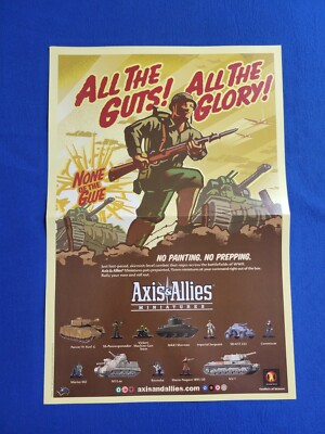 Axis & Allies Miniatures Promo Poster/Map (Double-Sided)