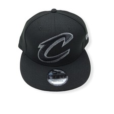 New Era Cleveland Cavaliers 9Fifty Squad Twist Black Adjustable Snapback Hat Cap