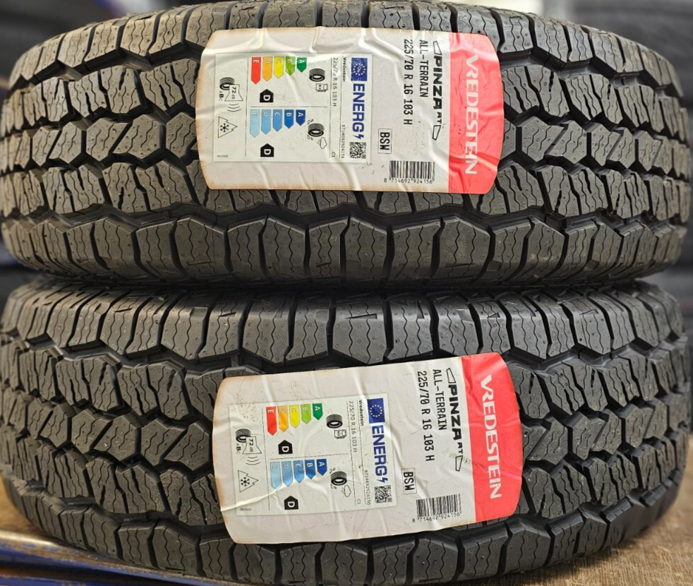 2X NEW VREDESTEIN PINZA 225/70 R16 103H ALL TERRAIN TYRES 225 70