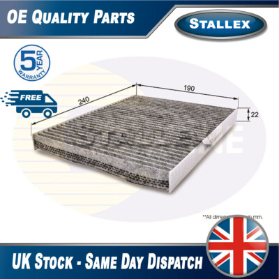 Fits Ford Fiesta 2007- B-Max 2012- + Other Models Cabin Filter Stallex #2