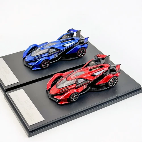 LMF 1:64 Lamborghini V12 VGT Car Model Alloy Diecast Display Gifts Red/blue - Picture 2 of 23