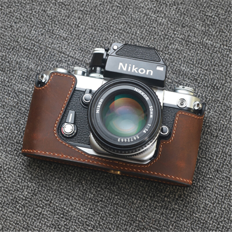 Genuine Leather Half Case for Nikon F2 Camera Retro Handmade