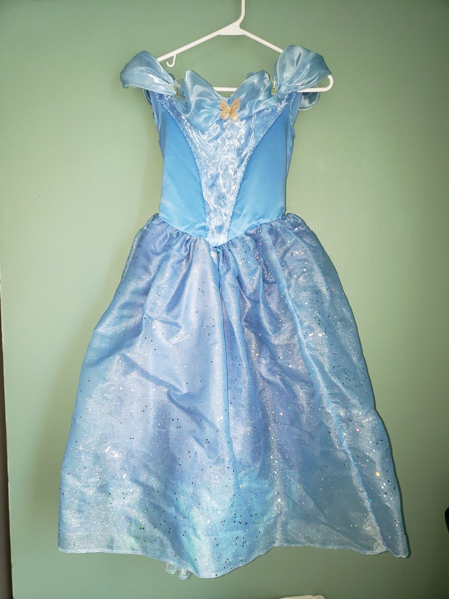 cinderella blue butterfly dress Deluxe Cinderella Butterfly Dress Up Costume