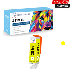 1x Yellow PGI-280XXL CLI-281XXL Ink Cartridges for Canon PIXMA TS6120 TS6220 TS8