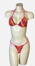 Minor Creations 3PC Dancer Striper Bikini Bra Bikini G String Skirt Lingerie