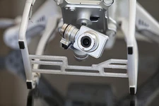 DJI Phantom 2 V+ Gimbal Camera Guard 3d printed from Clear PET