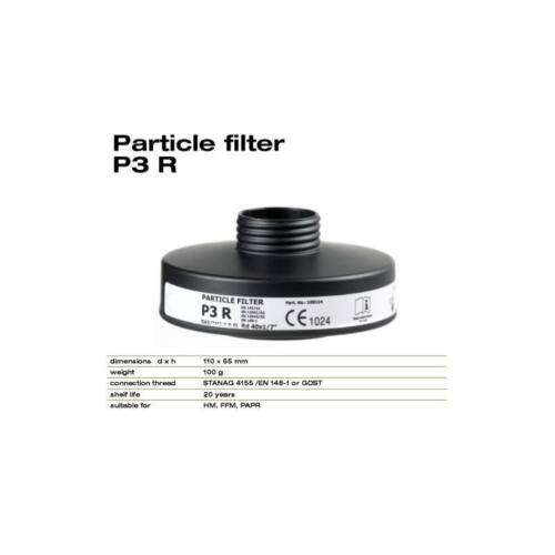 Scott Pro2000 PF10 P3 Filtro 40 mm HEPA NATO Bio Protect Filtro Particelle Aria - Foto 4 di 6