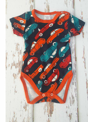 Body Baby Kurzarm | Druckmotiv Auto | Größe: 82-88