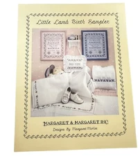 Rare Hard To Find! Margaret & Margaret INC Little Lamb Birth Sampler.
