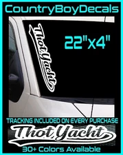 THOT YACHT 22" Vinyl Decal Sticker Diesel Truck JDM Car Euro Turbo Boost Hated