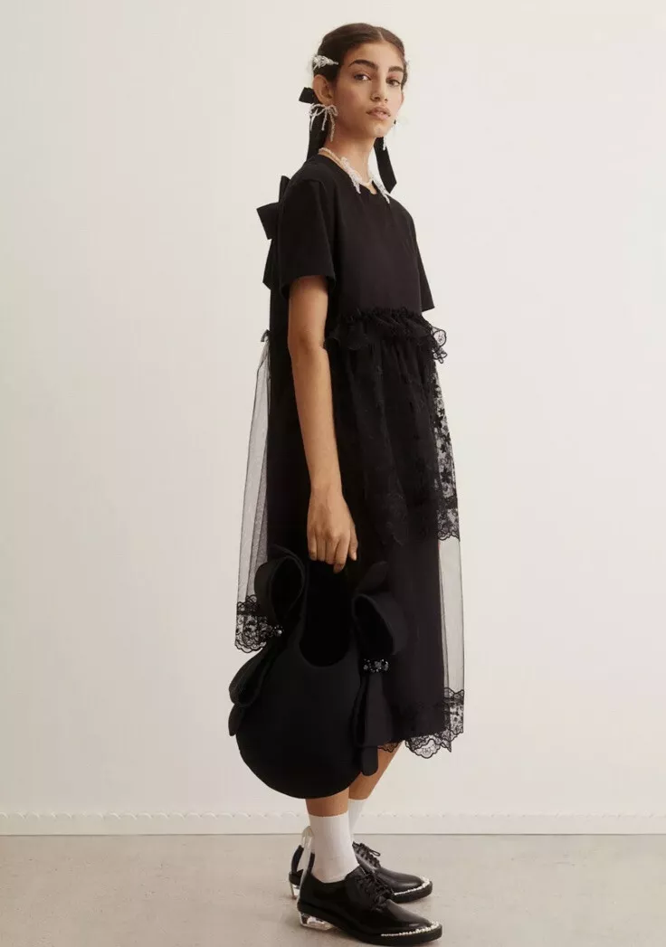 Simone ROCHA x h m Limited Edition Broderie anglaise Kleid lang