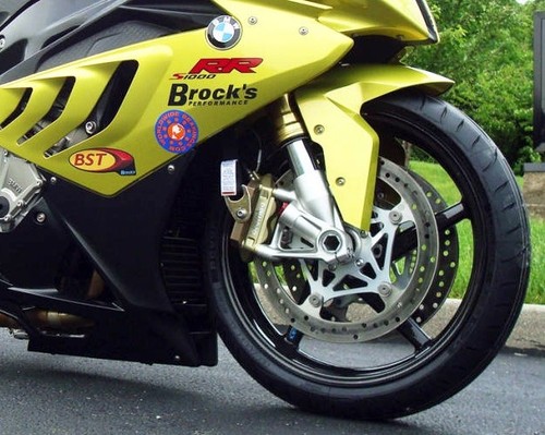 S1000RR 1199 1299 V4 Brock's Radial Caliper Fork Strap Brackets HP4 S1000R 100mm - Picture 3 of 4