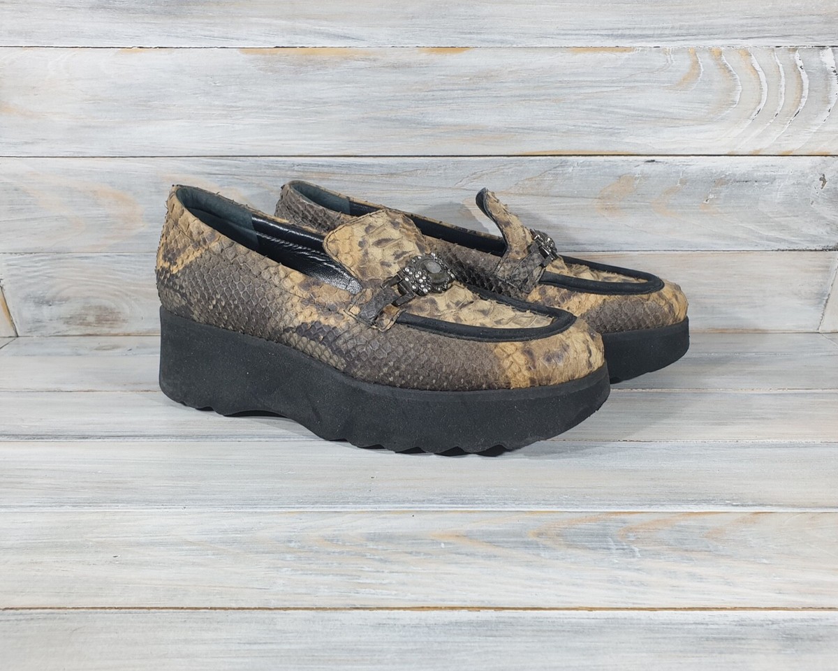 Fernando Pensato Leather Ostrich Vibram Sole Slip On Men\'s‎ Shoes Italy USA 11 Fernando - Ant. Tan – Belvedere Shoes main image 3