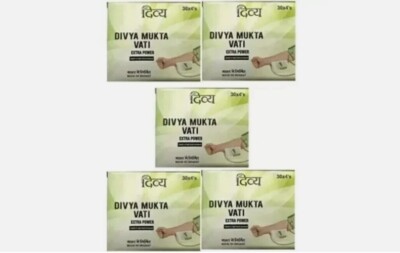5 X Mukta Vati Extra Power 120 Tabs pro Box 100 % KRÄUTER KOSTENLOSER VERSAND...