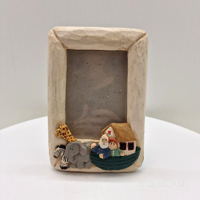 Vintage Eddie Walker Noah's Ark Animal Boat 3D Picture Photo Frame 3'' x 4.5''