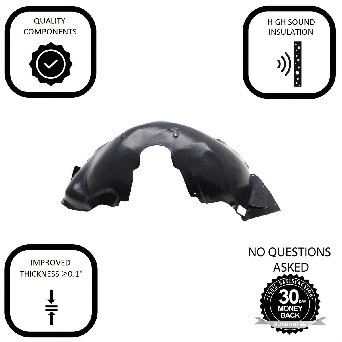 Fender Liner Driver Side for Chevrolet Camaro 2014-2015 GM1248251 
