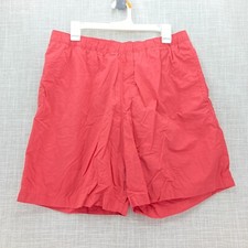Columbia Omni Shade Swim Trunks Mens Large 8 Mesh Lined Pale Red
