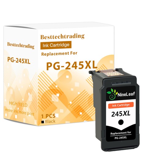 1 Stück Tintenpatrone Schwarz für Canon PG-245 XL Pixma IP2850 MG2400 MG2450 TS3122  - Bild 1 von 9