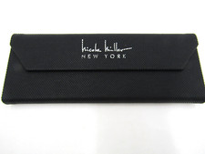 Nicole Miller NY Foldable Hard Shell Case Black Silver Signature Eye Glasses