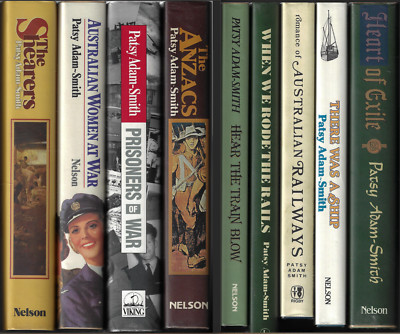 Bulk Lot / Collection of 9 x EXCELLENT Patsy Adam-Smith Large Hardcover Books