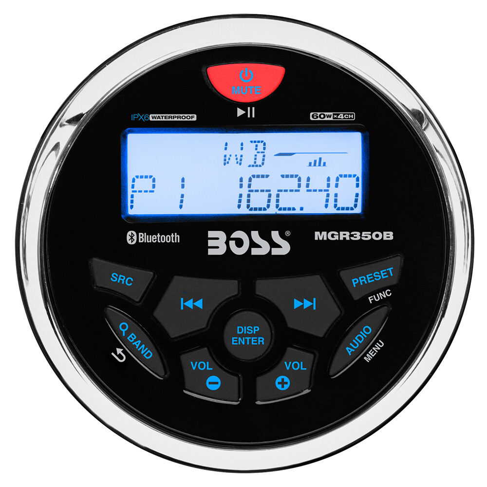 BOSS Audio MGR350B マリンオーディオ 本体 ジェットスキー BOSS AUDIO MGR350B MARINE GAUGE STYLE MP3/AM/FM/RDS | eBay