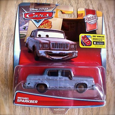 Disney PIXAR Cars MICHAEL SPARKBER diecast RUST-EZE theme 6/12 rusty junker 2016