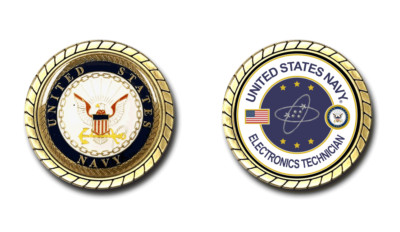 US Navy Electronics Technician Challenge Coin Officially Licensed